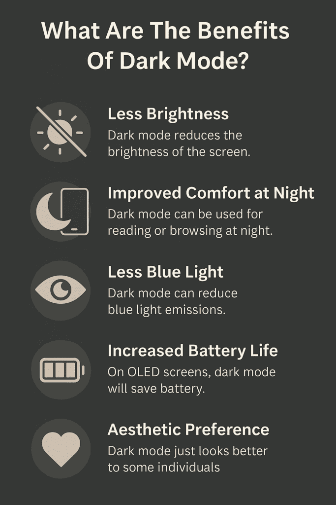 What Are The Benefits Of Dark Mode